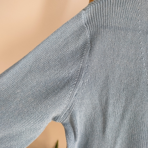 🎂 Bell Sleeve Light Blue Cardigan - Picture 12 of 15